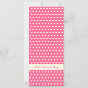 Invitación Patrón de punto de polka de marfil blanco crema