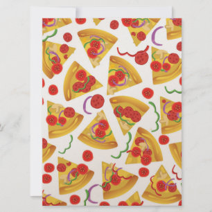 Invitación Patrón de rebanada de pizza