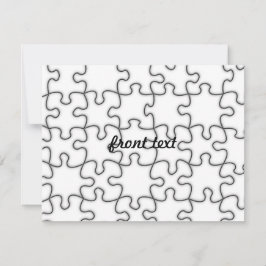 Invitación Patrón de rompecabezas (Añadir la imagen)