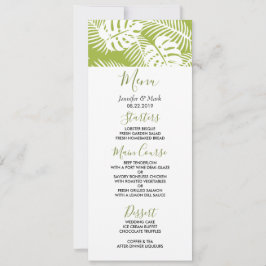 Invitación Patrón de selva tropical de paleta verde