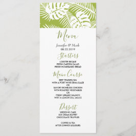 Invitación Patrón de selva tropical de paleta verde