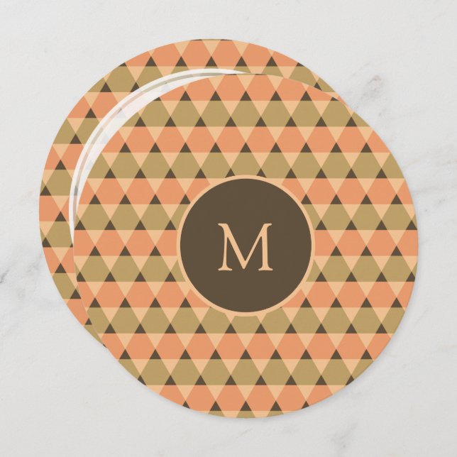 Invitación Patrón de triángulos (Anverso / Reverso)