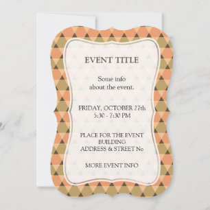 Invitación Patrón de triángulos