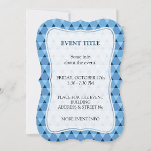 Invitación Patrón de triángulos