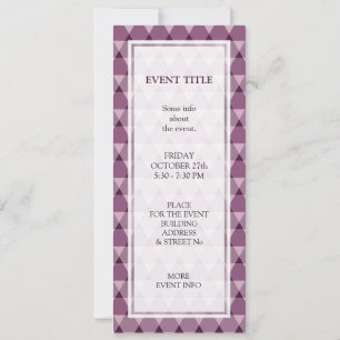 Invitación Patrón de triángulos