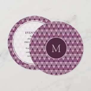 Invitación Patrón de triángulos