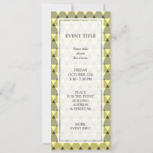 Invitación Patrón de triángulos