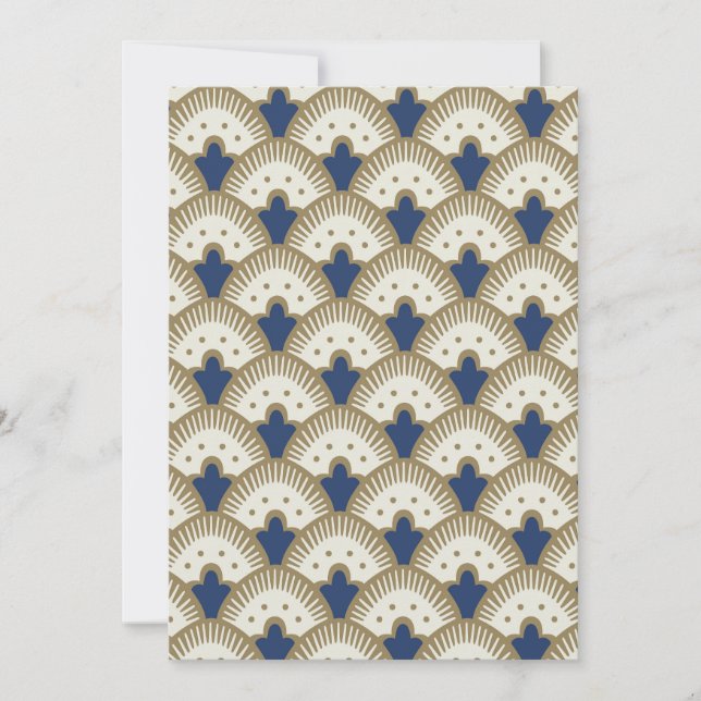 Invitación Patrón de ventilador (Anverso)