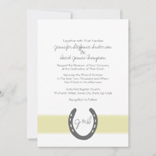 Invitación Patrón de zapatos equinos temáticos