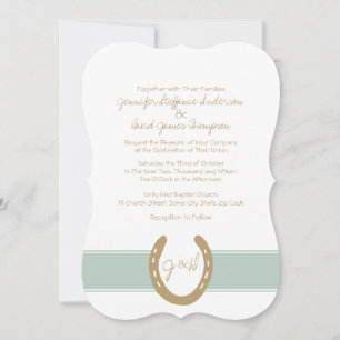 Invitación Patrón de zapatos equinos temáticos