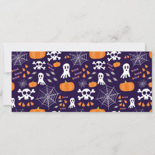 Invitación Patrón divertido de Halloween