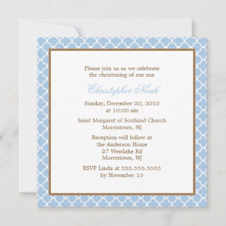 Invitación Patrón elegante de quatrefoil
