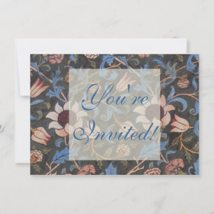 Invitación Patrón Evenlode de William Morris: Vintage Malhumo