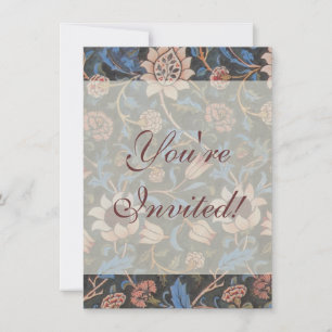 Invitación Patrón Evenlode de William Morris: Vintage Malhumo