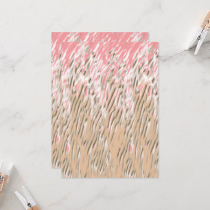 Invitación Patrón floral con flores rojas vibrantes, suave