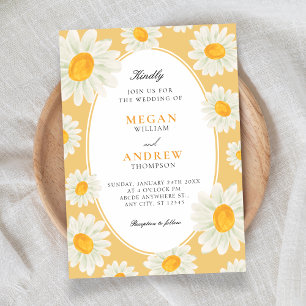 Invitación Patrón floral continuo de girasoles para boda