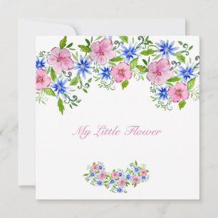 Invitación Patrón floral de primavera elegante