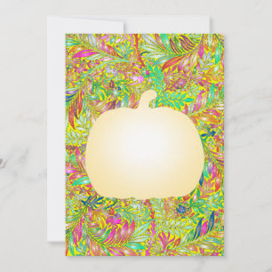 Invitación patrón floral decorativo