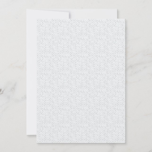 Invitación Patrón floral geométrico gris claro (Anverso)