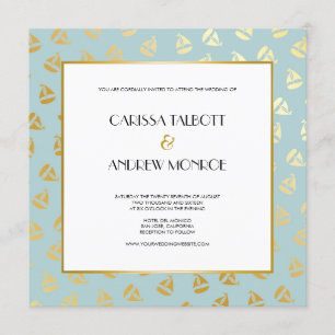 Invitación Patrón náutico de oro