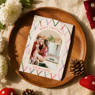 Invitación Patrón pastelero foto navideña
