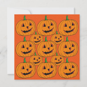 Invitación Patrón Personalizado de Jack feliz o Lantern