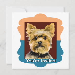 Invitación Patrón personalizado de Yorkshire Terrier