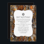 Invitación Patrón piel de serpiente Bat Mitzvah<br><div class="desc">El murciélago mitzvah de patrón de piel de serpiente invita diseñado para ser rápida y fácilmente adaptado a las especificaciones de su evento.</div>