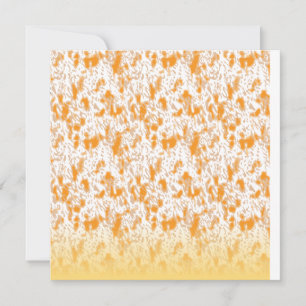 Invitación Patrón textil con un vibrante naranja y dorado