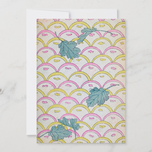 Invitación Patrón vintage Art Deco (Anverso)