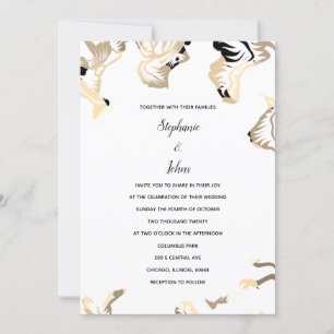 Invitación Patrones florales Primavera Boho de verano Boda mí
