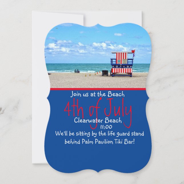 Invitación Patrulla de Playa Patriótica (Anverso)