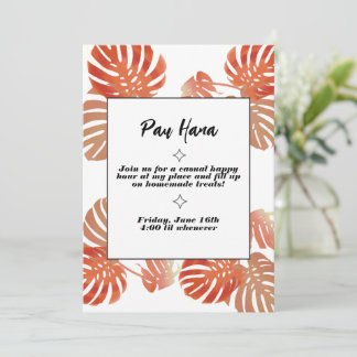 Invitación Pau Hana Invites
