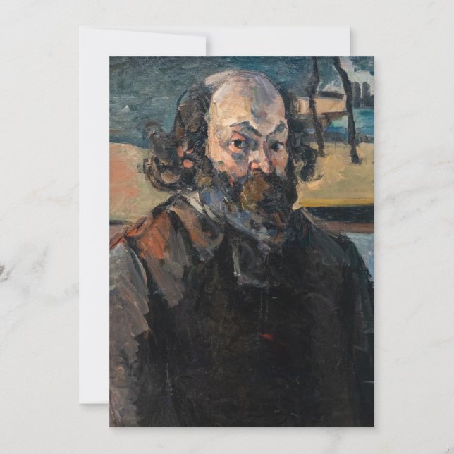 Invitación Paul Cezanne - autorretrato (Anverso)