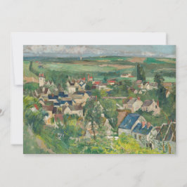 Invitación Paul Cezanne - Auvers, vista panorámica