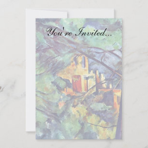Invitación Paul Cézanne - Chateau Noir El Castillo Negro