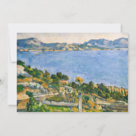 Invitación Paul Cezanne - Golfo de Marsella visto desde Estaq
