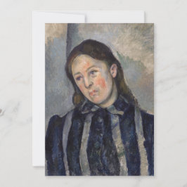 Invitación Paul Cezanne - Madame Cezanne con el pelo suelto