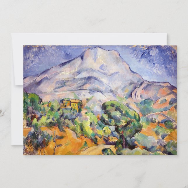Invitación Paul Cezanne - Mont Sainte-Victoire, Tholonet Road (Anverso)
