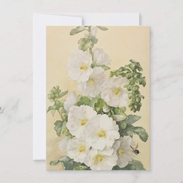 Invitación Paul De Longpre - Hollyhocks 1901 (Anverso)
