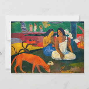 Invitación Paul Gauguin - Arearea / El Perro Rojo