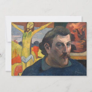Invitación Paul Gauguin - Autorretrato con Cristo Amarillo