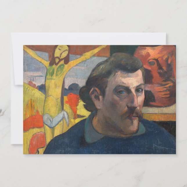Invitación Paul Gauguin - Autorretrato con Cristo Amarillo (Anverso)