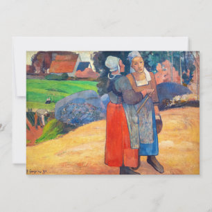 Invitación Paul Gauguin - Campesinas bretonas