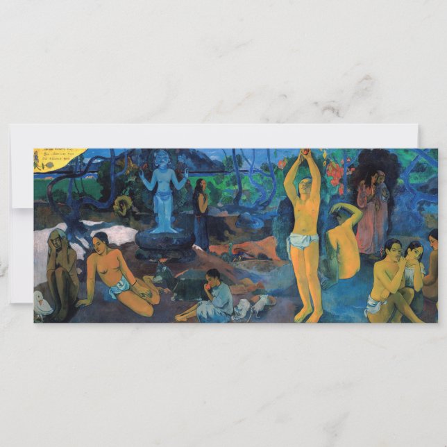 Invitación Paul Gauguin - ¿De Dónde Venimos? (Anverso)