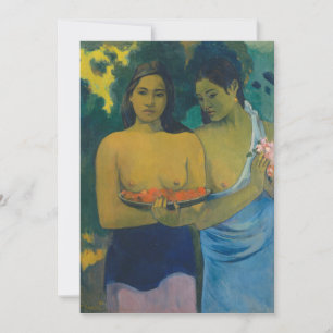 Invitación Paul Gauguin - Dos mujeres tahitianas