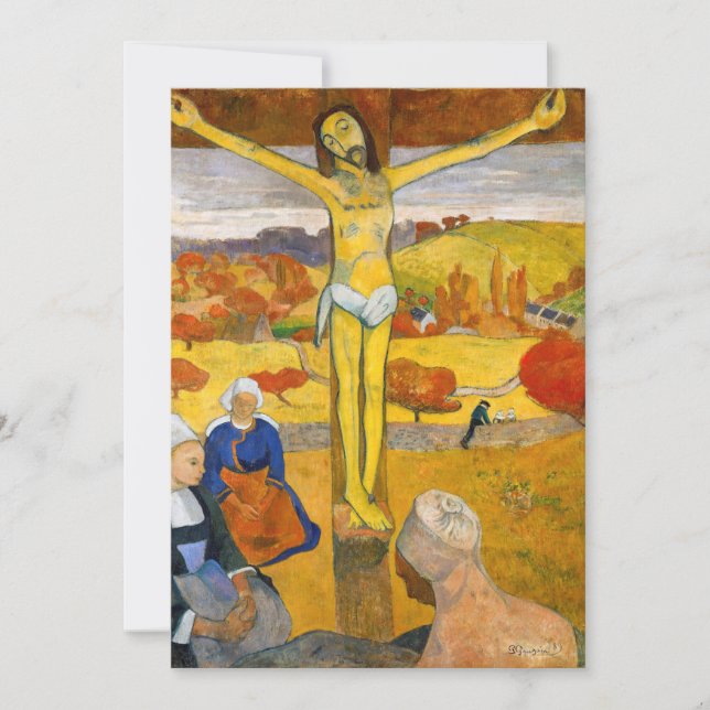 Invitación Paul Gauguin - El Cristo amarillo (Anverso)