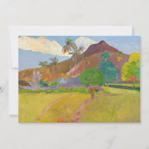 Invitación Paul Gauguin - Paisaje Tahitiano