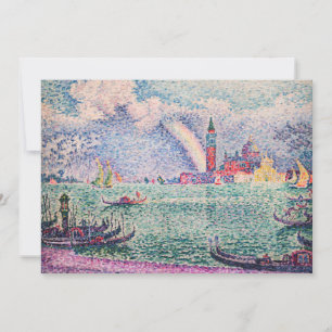 Invitación Paul Signac - Arcoiris, Venecia