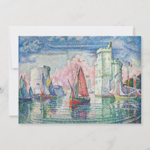 Invitación Paul Signac - Entrada del puerto de La Rochelle